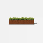corten window box planter