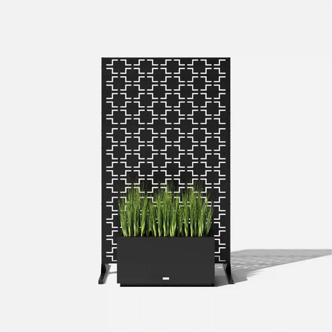 corten quadra privacy screen set