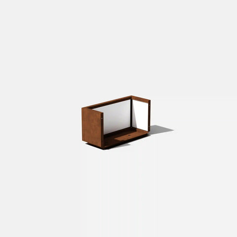 corten long box planter