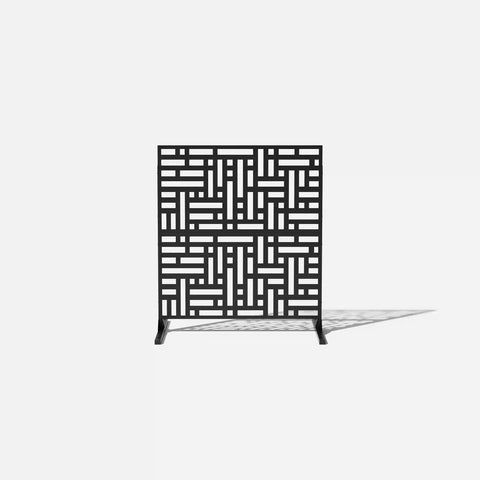 corten blocks privacy screen set