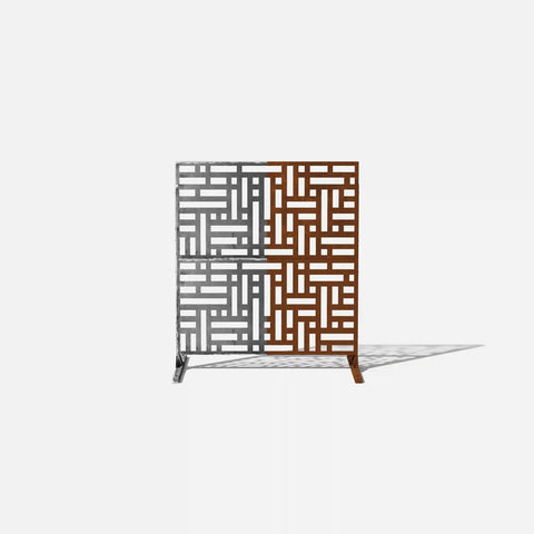 blocks privacy screen set