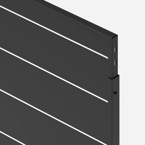 corten linear privacy screen set