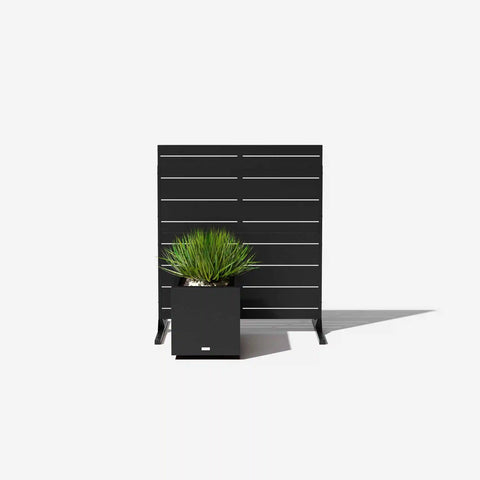 corten linear privacy screen set