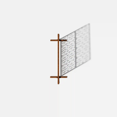 corten parilla privacy screen set