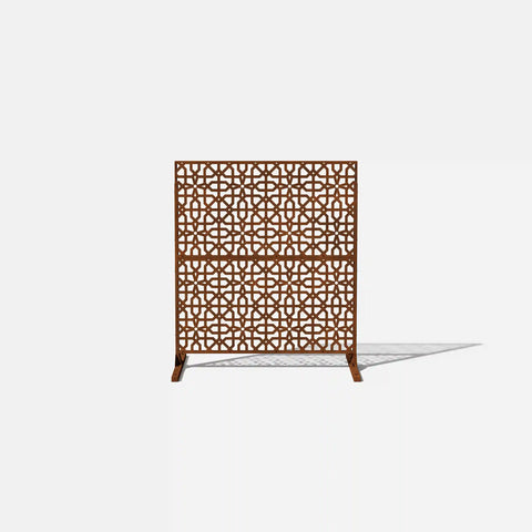 corten parilla privacy screen set