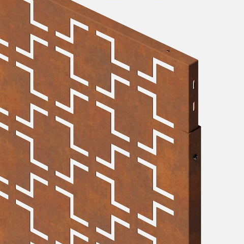 corten quadra privacy screen set