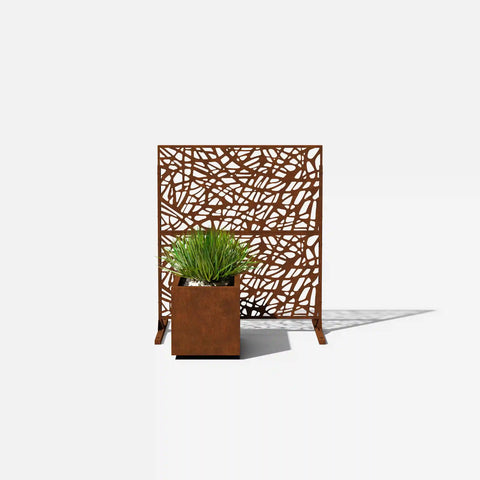 corten web privacy screen set