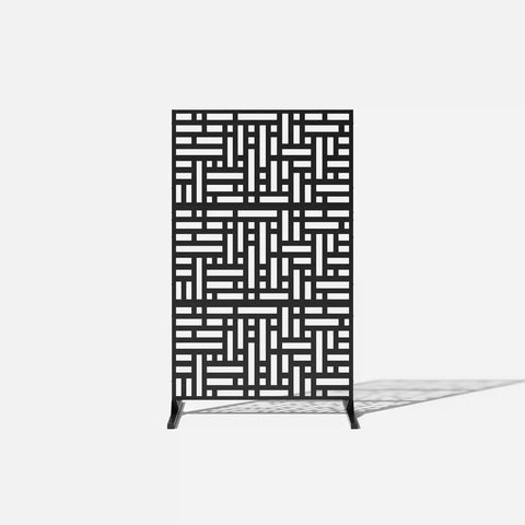 corten blocks privacy screen set