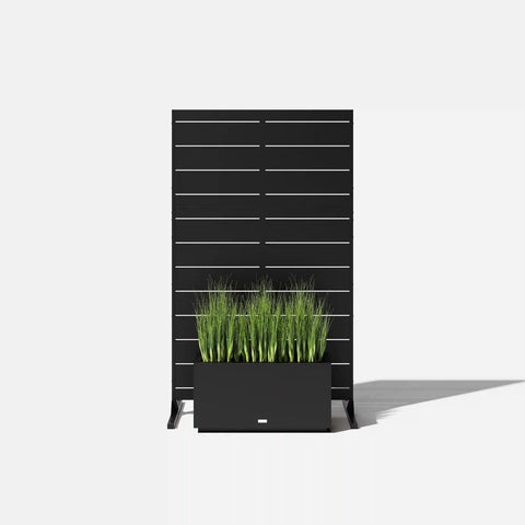 corten linear privacy screen set