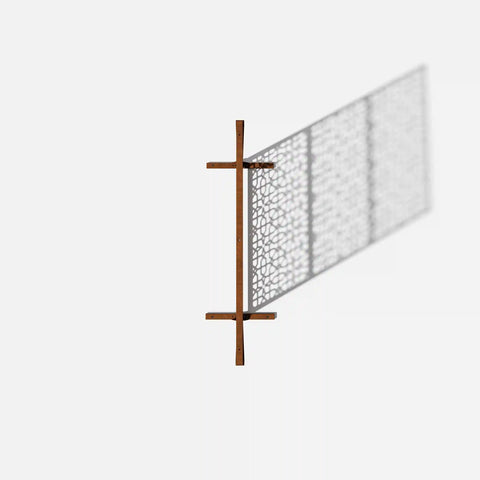 corten parilla privacy screen set