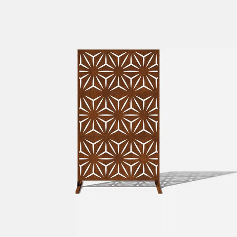 corten star privacy screen set