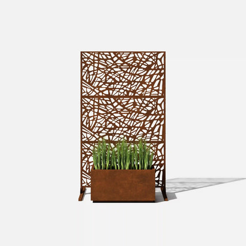 corten web privacy screen set