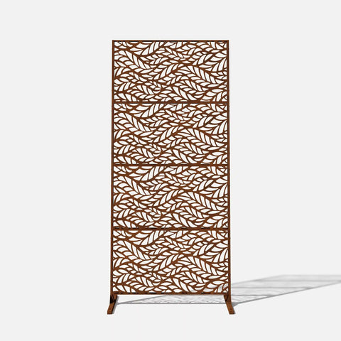 corten flowleaf privacy screen set