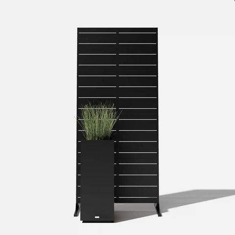 corten linear privacy screen set