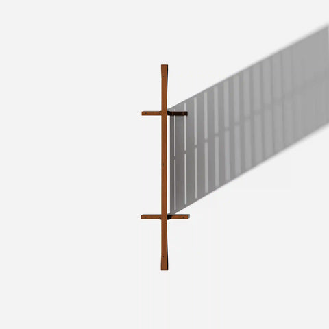 corten linear privacy screen set