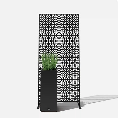 corten parilla privacy screen set