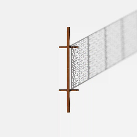 corten parilla privacy screen set