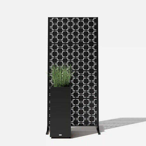 corten quadra privacy screen set