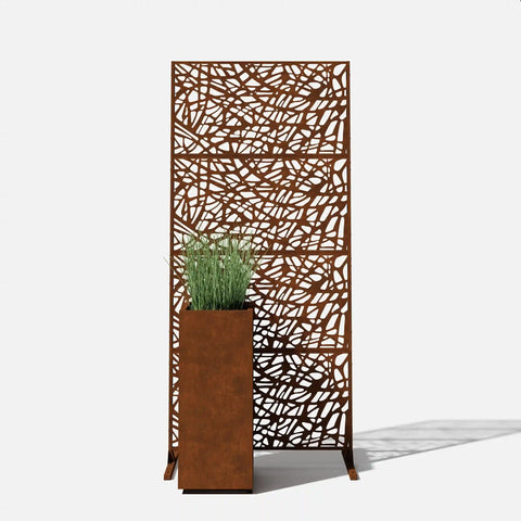 corten web privacy screen set