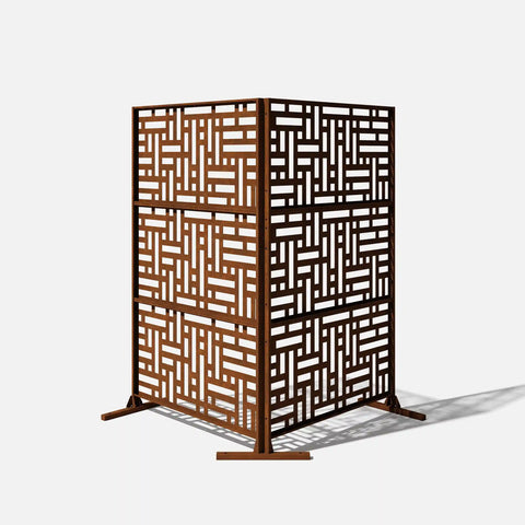 blocks privacy screen set