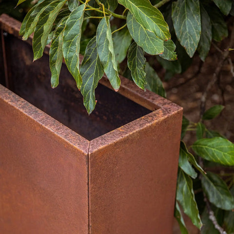 corten span planter