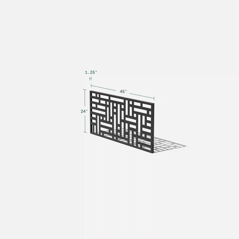 blocks privacy screen set