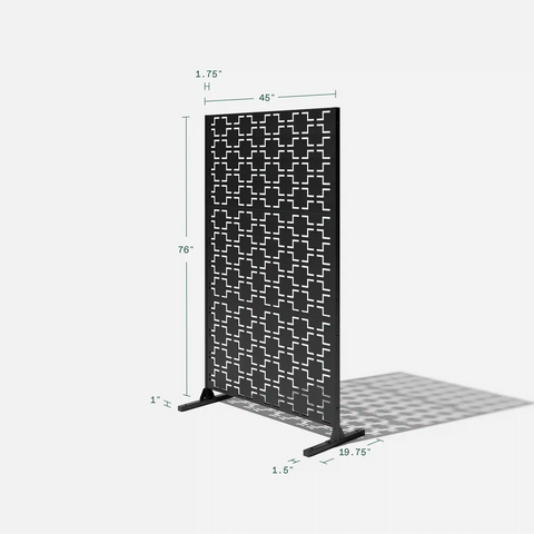 corten quadra privacy screen set