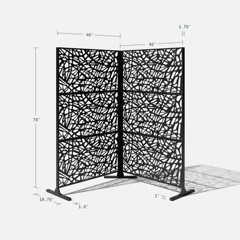 corten web privacy screen set