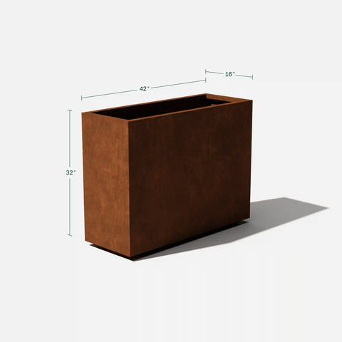 corten span planter