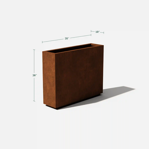 corten span planter