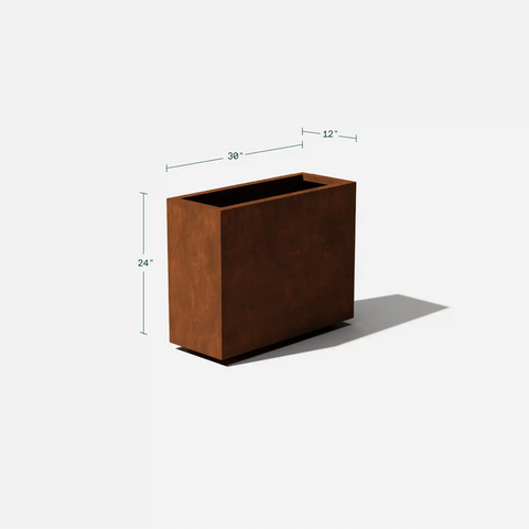 corten span planter