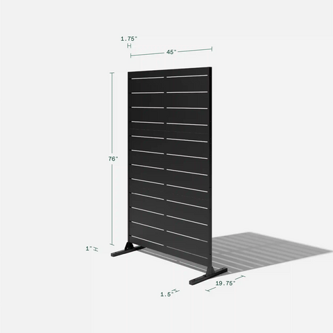 corten linear privacy screen set