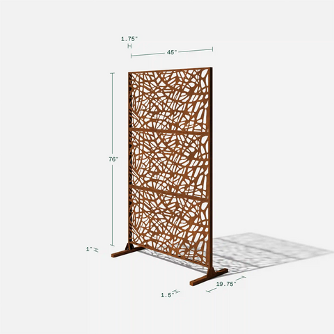 corten web privacy screen set