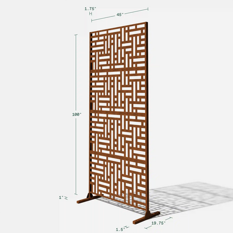 blocks privacy screen set