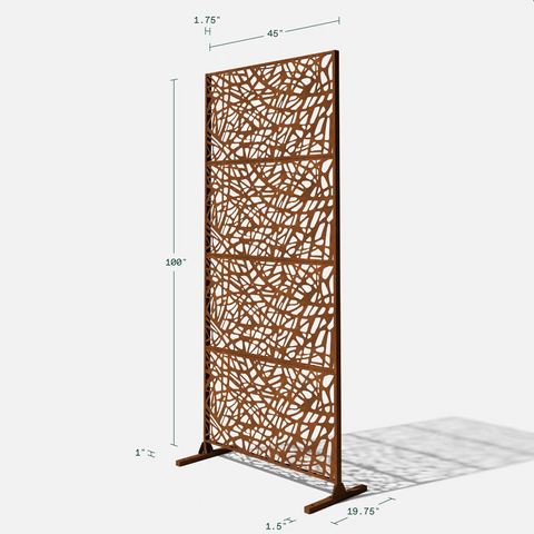 corten web privacy screen set