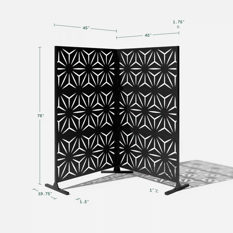 corten star privacy screen set