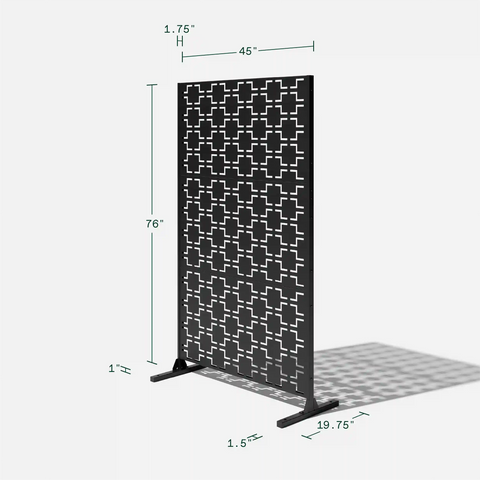corten quadra privacy screen set