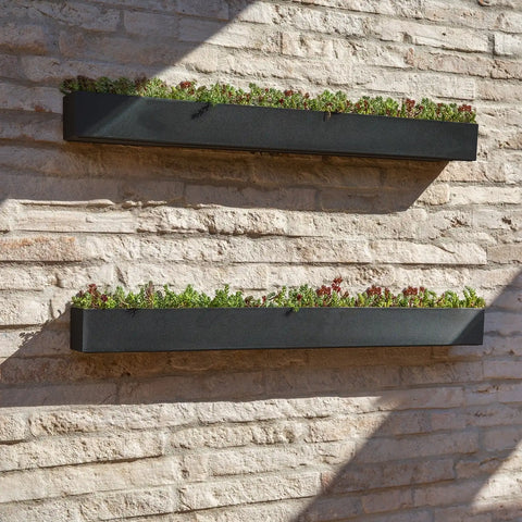 geo hanging trough planter