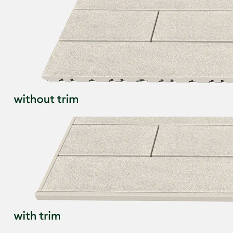 plank deck tile trim