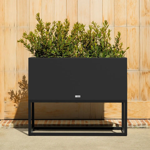 block raised long box planter