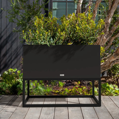 block raised long box planter