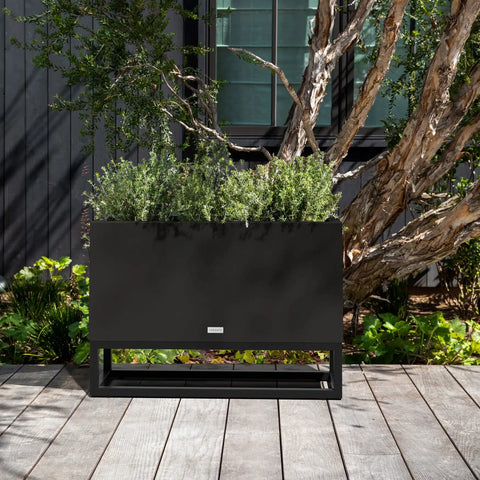 block raised long box planter