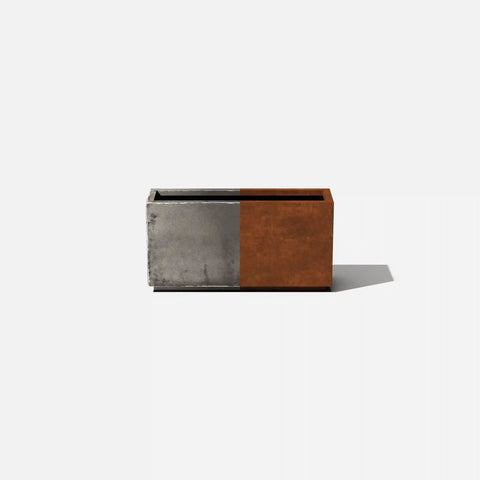 corten long box planter