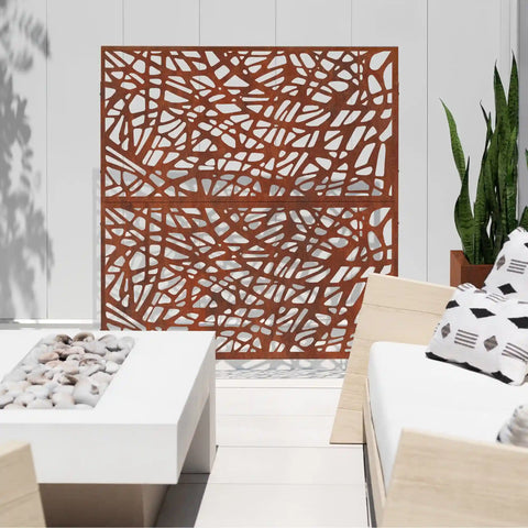 corten web privacy screen set