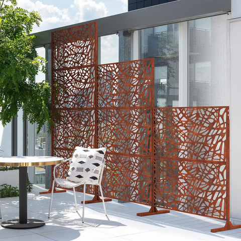 corten web privacy screen set