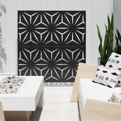 corten star privacy screen set