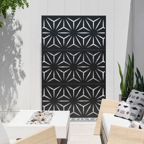 corten star privacy screen set