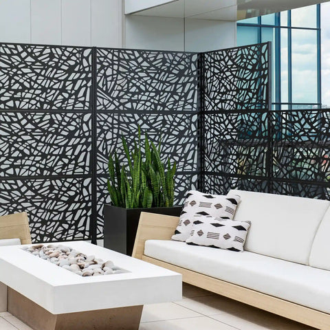corten web privacy screen set