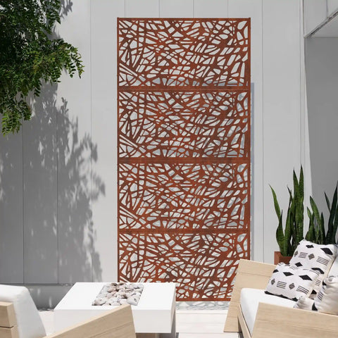 corten web privacy screen set