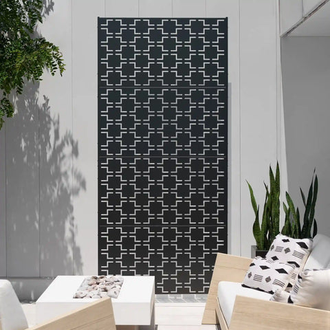 corten quadra privacy screen set